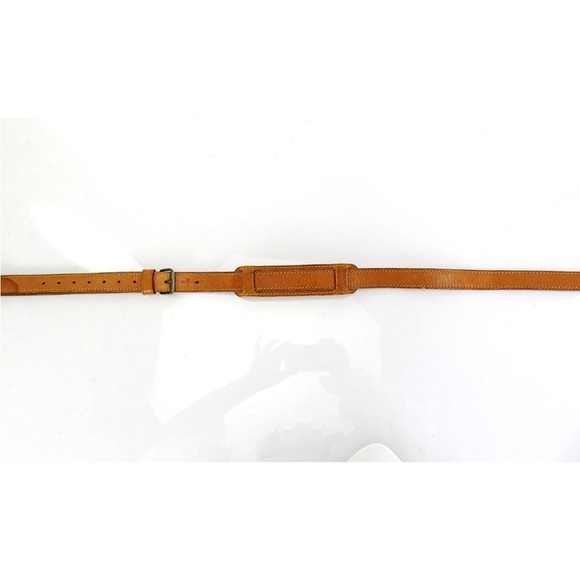 Louis Vuitton Brown Leather Strap with Yellow Stitching - Picture 7 of 10